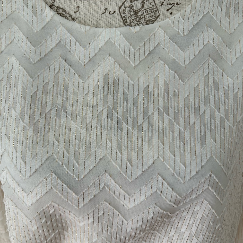 Wayf puff sleeve flowy cropped blouse M/L - Picture 2 of 11